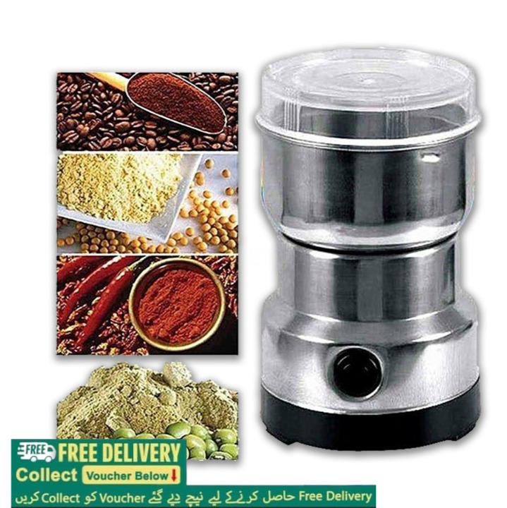 Electric Grinder High Quality Stainless Steel Spices Masala, Nuts, Beans Grinder Powerful Motor