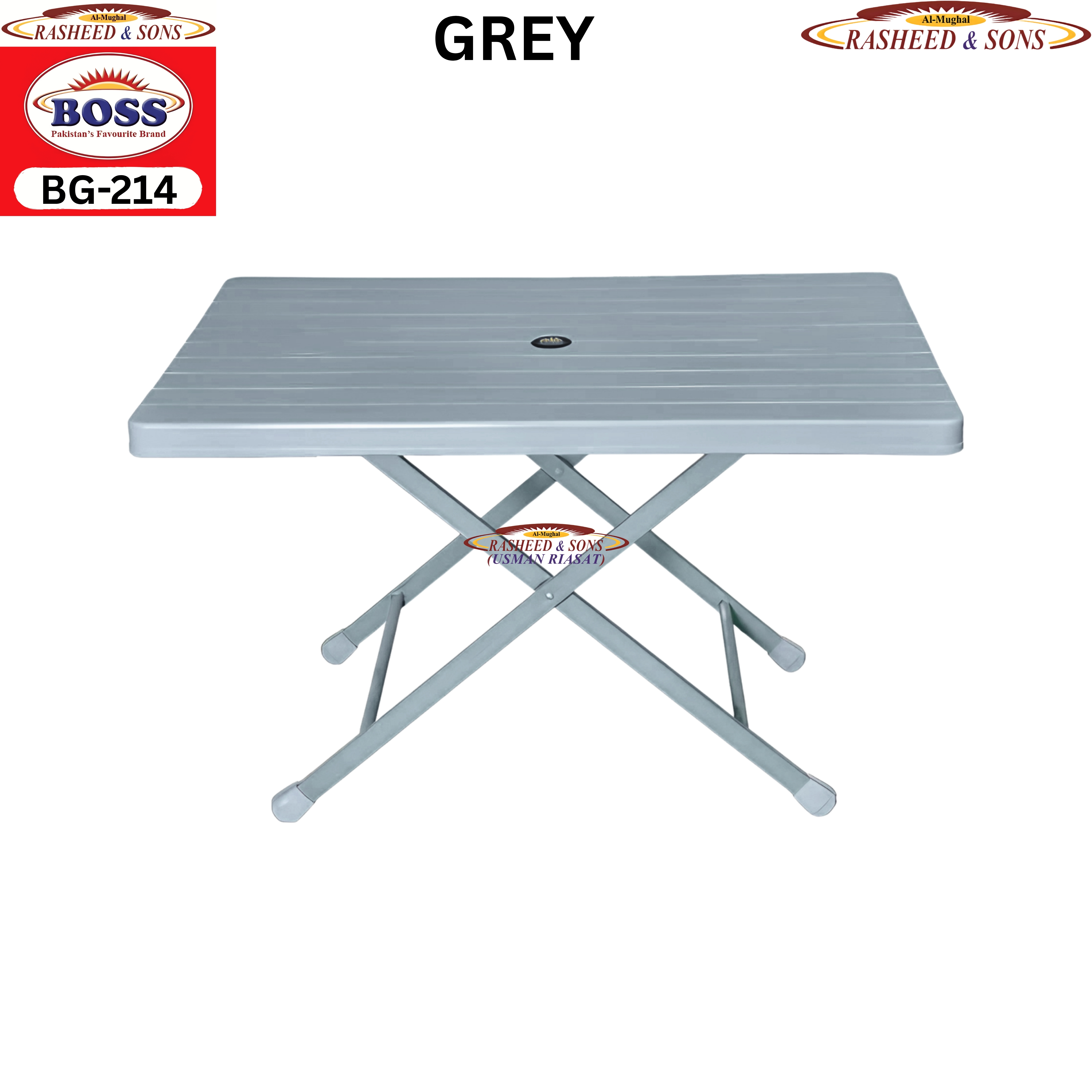 Boss 102 Plastic Chair & Table Collection | Flamingo Chair, Folding Table, Round Table & Double Shelf Table | Indoor Outdoor Furniture |  BELLONA I RASHEED & SONS