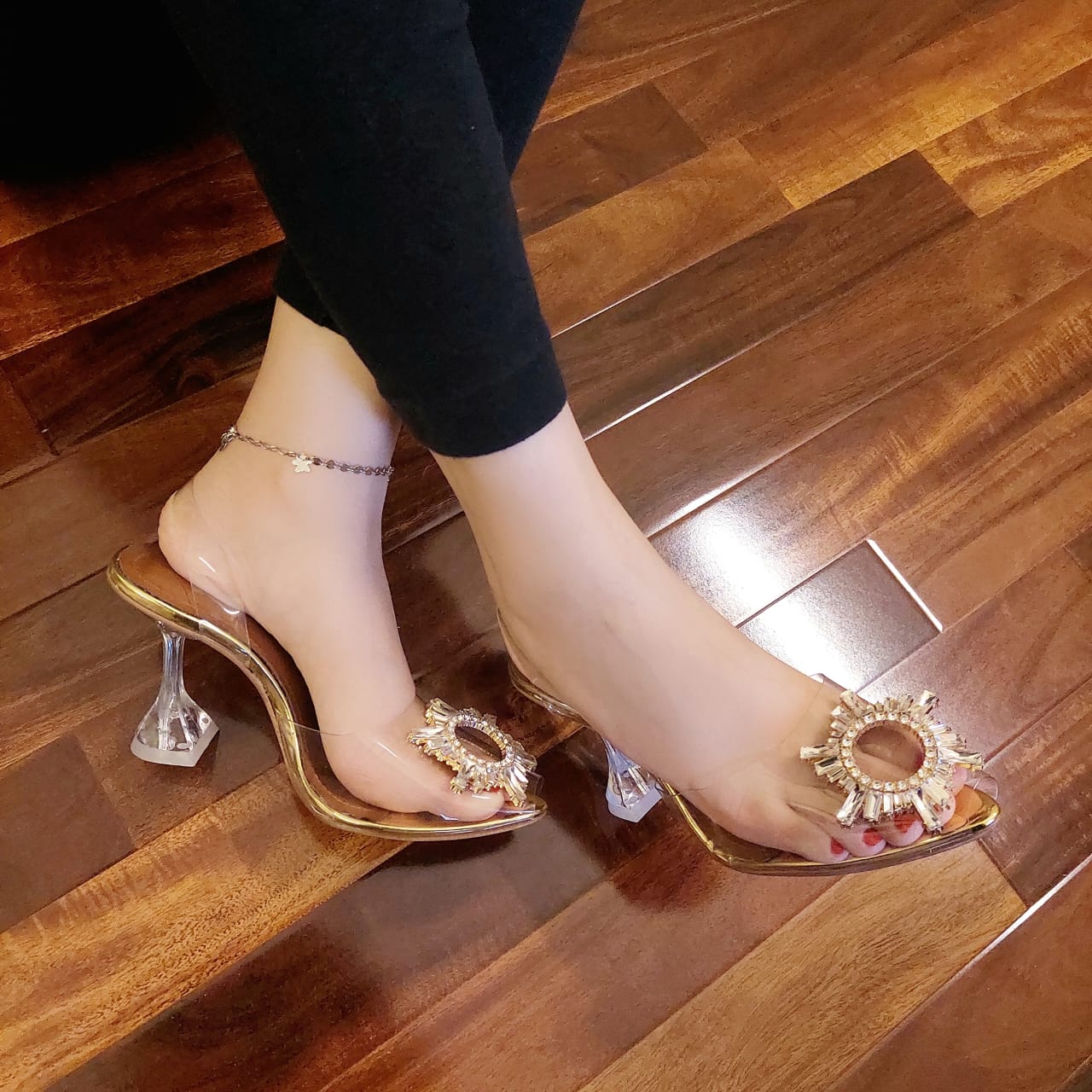 Golden Cinderella Heels
