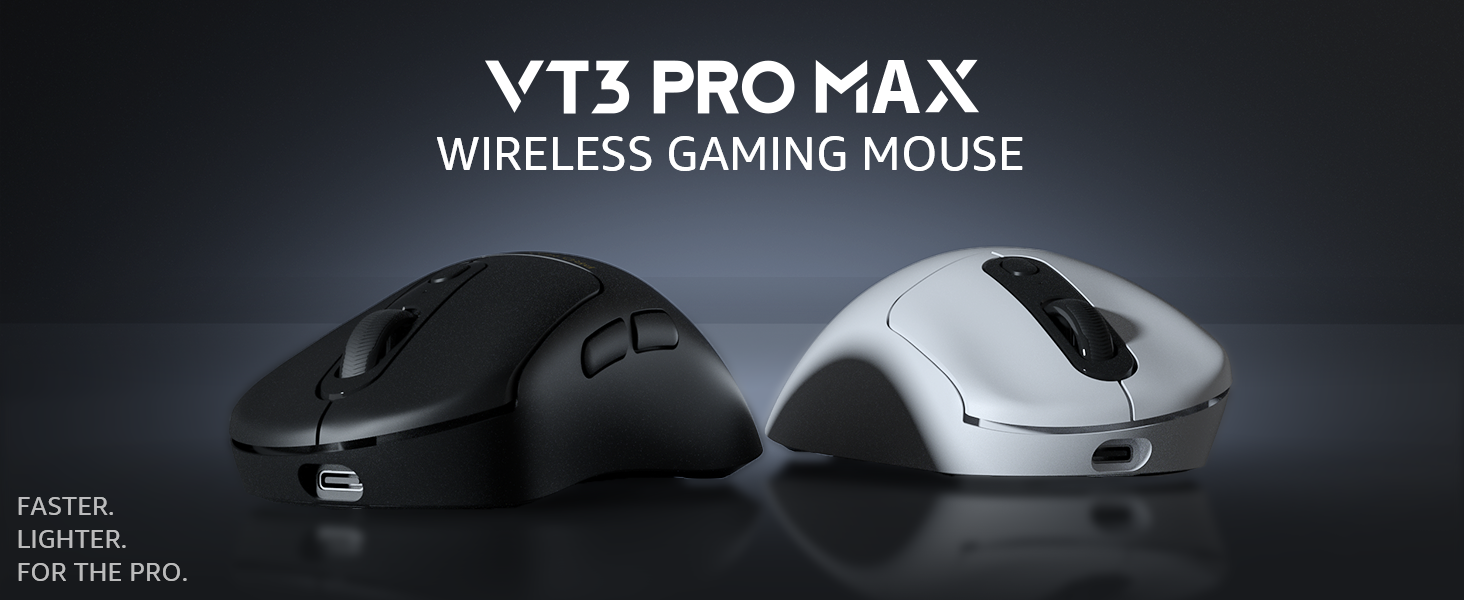 RAPOO VT3 PRO MAX Wireless Gaming Mouse White 8KHz Wired and 4KHz Polling Rate Wireless Connection 30000 DPI 8 Programmable Buttons Wireless Charging Support with Pro Sensor 14 3da4f049102733490dfc5993b28a3170