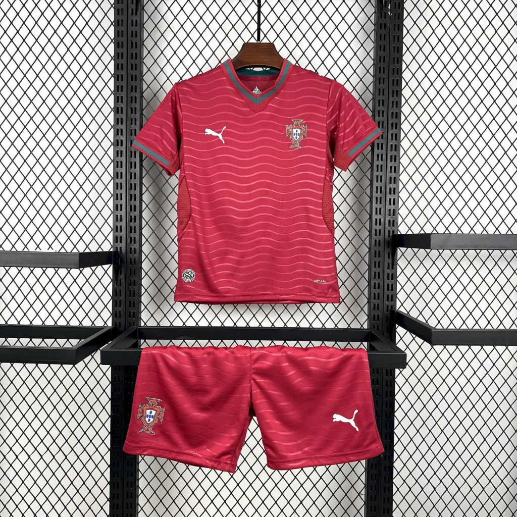 ronaldo portugal Home 2026 Wc football kit for kid 5 to 13 year