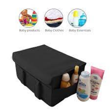 Portable Large Maroon,Black,Grey Diaper Caddy Baby Diaper Organizer With Lid!!!