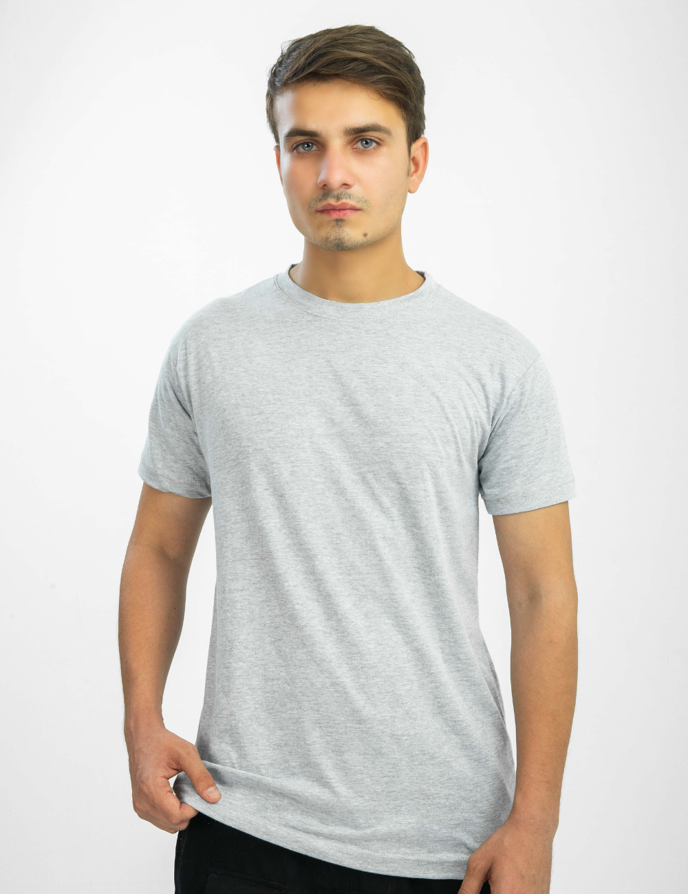 T-Shirt for Men - Grey T Shirt - 100% Cotton T-Shirt - Half Sleeve T-Shirt - Round Neck T-Shirt - Soft Cotton T-Shirt - - Summer T-Shirt - Stylish T-Shirt - Plain T-Shirt - - Gym Wear T-Shirt - Workout T-Shirt - Trendy T-Shirt -  T Shirt For Boys