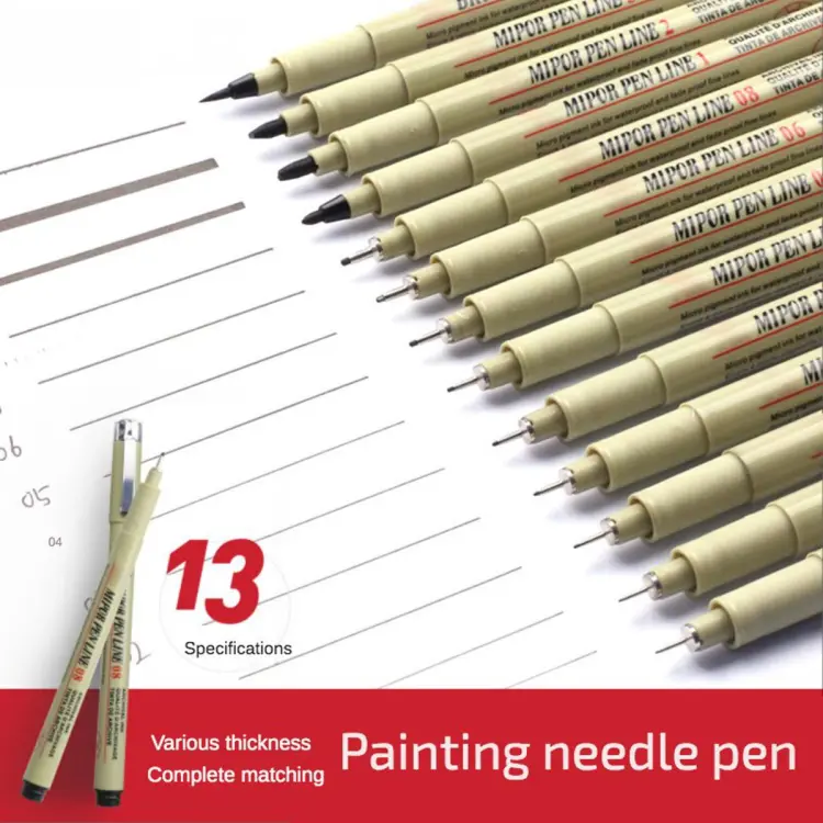 Sakura Pigma Micron Needle Pen Waterproof Fine Lines Black Sketch Marker  Pen for Design Manga Brush Drawing Manga Art Supplies