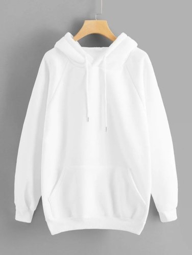 plain white hoodie