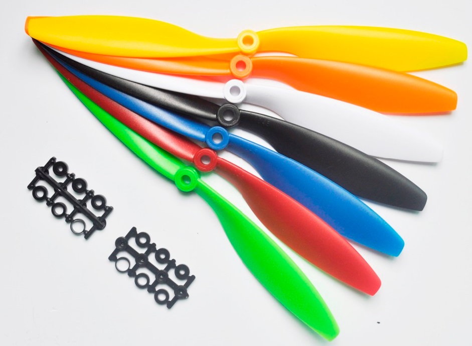 Green 1045 Multiaxial ABS blade propellers pair