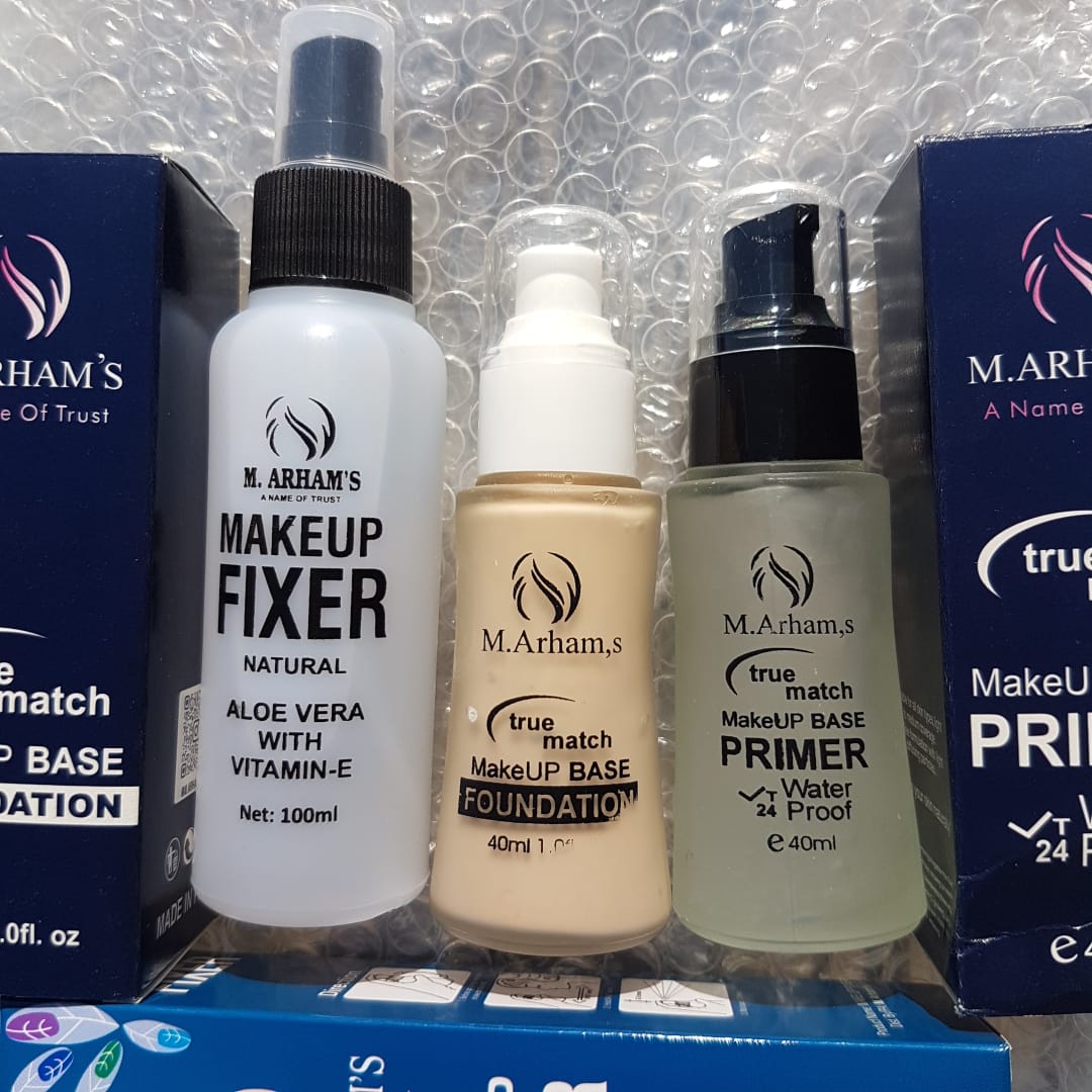 Deal Of 3 Makeup Base Foundation, Makeup Fixer, Makeup Face Primer