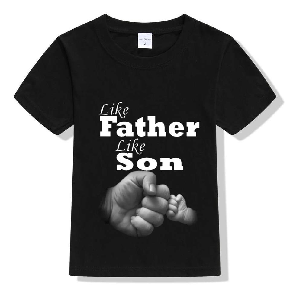 Bindas Collection Like Father Like Son Digital Printed Tshirt for Boys/ shirt for boys