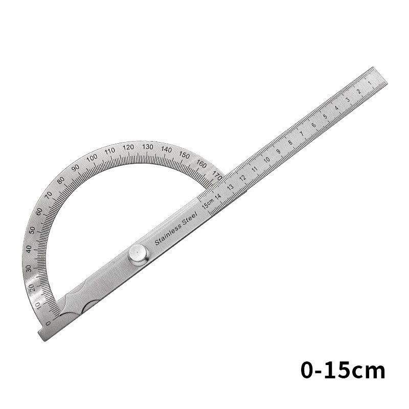 Angle Gauge 180 Degree Protractor Metal Goniometer Angle Measuring ...