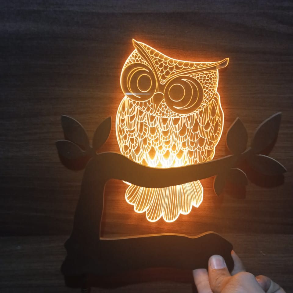 For Sale Owl Night Light,16 Colors Remote Control Smart Touch