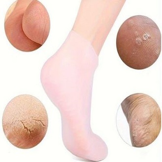 Moiturizing Silicone Socks for Soft and Smooth Feet, Comfortable Jelly Socks