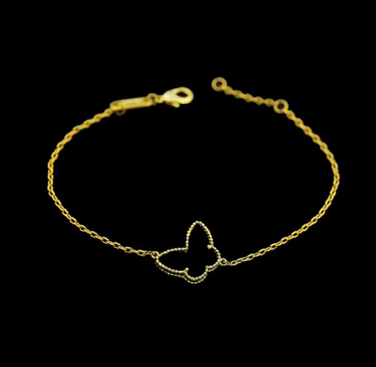 OL Style Fashion Charm Chains Bracelets High-Grade Fine Shell Butterfly Bangle Bracelet for Women