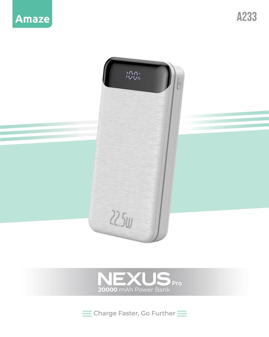 Amaze A233 Nexus Pro 20000mAh 22.5W Power Bank Dual Input Micro USB & USB-C 37 3df1d0f6515a78189a5078d98575cb7a