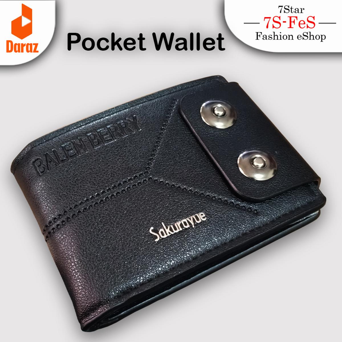 Pocket-Friendly PU Leather Wallet and Bi-Fold Card Holder Purse for Men