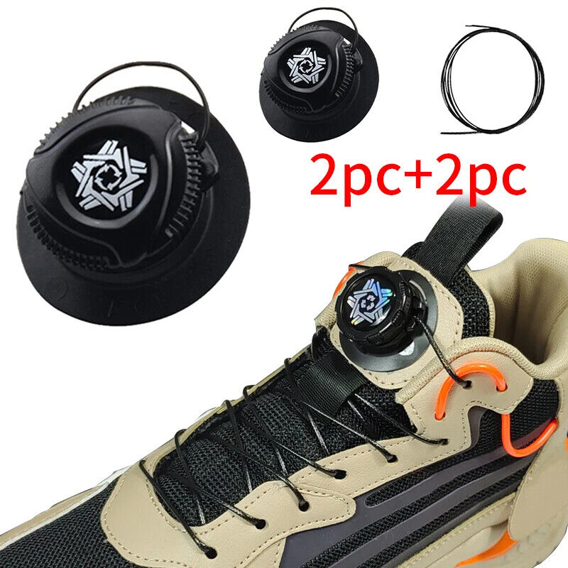 Adjustable Buckle Rope Sneaker ShoeLaces Universal Lock Lazy Laces Sneaker ShoeLaces Shoe Accessories Wire Swivel ShoeLaces for Kids and Adult