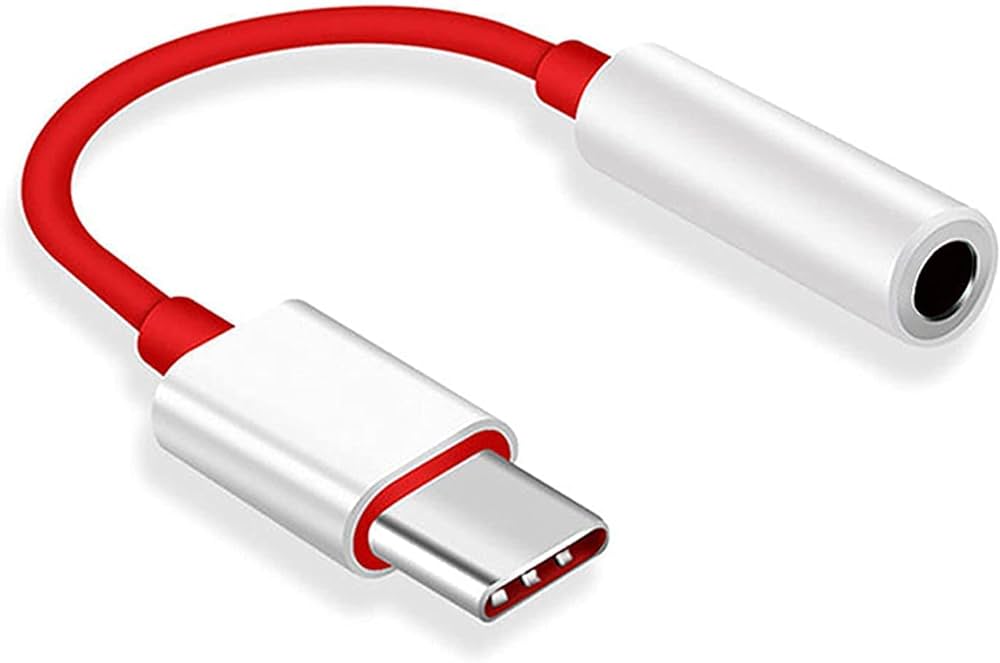 Original Type-C To 3.5MM Handsfree Connector For OnePlus Mobiles - Earphone Converter Audio Cable Adapter One Plus Headset Connector USB-C To 3.5 Aux Adapter