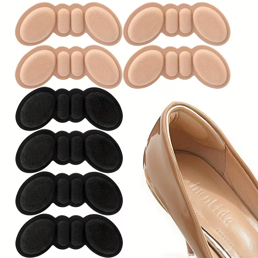 2pcs Soft Heel Patch Silicone Heel Pads for Women Shoes Inserts Feet Heel Pain Relief Insoles for Shoes High Heels Butterfly Liner Grips Protector Sticker Filler Cushion Sponge-Filled Heel Pads High H