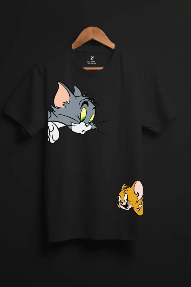 Tom & Jerrry Printed Graphic T-Shirt for Men & Women Cotton Jersey Fabric best for Summers Tee TShirt