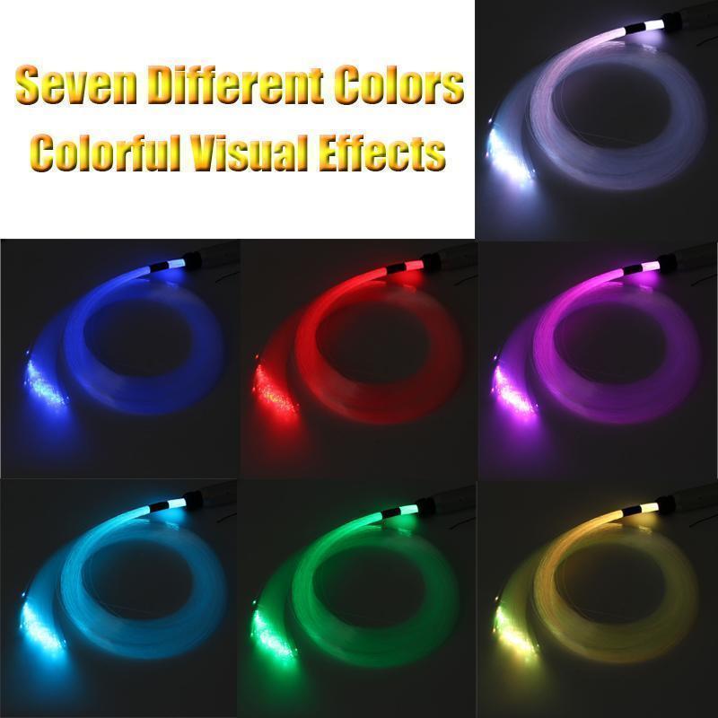 200pcs x 0.75mm 3m cable de fibra óptica para 10W RGBW LED de fibra