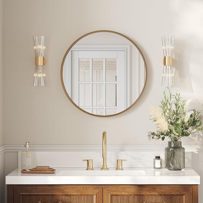 Trusted Trends | High-Definition Vanity Mirror – Round 24x24 Inches - Timeless Elegance