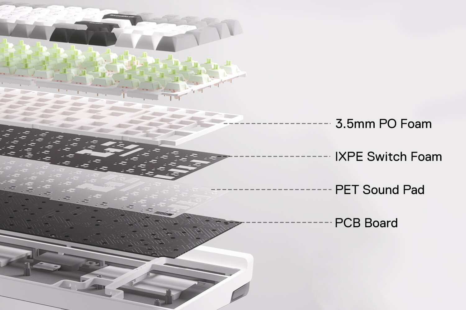 Redragon K656 PRO GAREN PRO 3-Mode Wireless RGB Gaming Keyboard with 100 Keys Mechanical Keyboard Hot-Swappable PBT Round Keycaps & Custom Linear Switch, MoonDust Gray 19 3e51d3b429e7fc87f3f6e508630d63ea