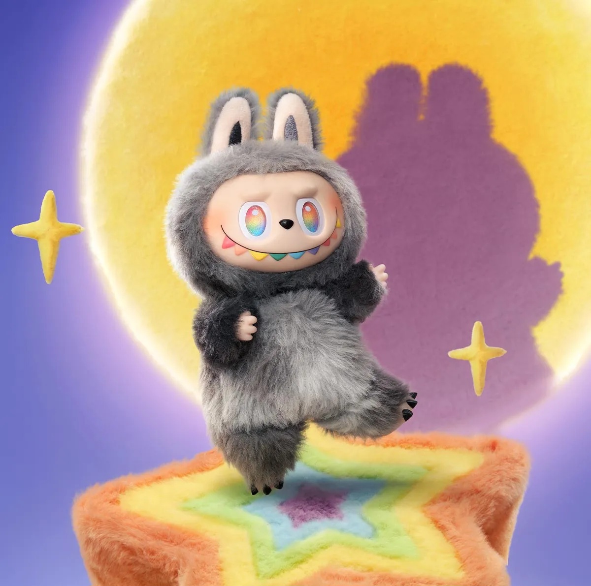 Labubu Doll Blind Box v3 Big Into Energy | 7inches / 17cm Original Size Pop Mart Labubu Dolls Toy Key Chain Labubu Plushie Monster | Labubu Big Into Energy Collection with Hanging Loop