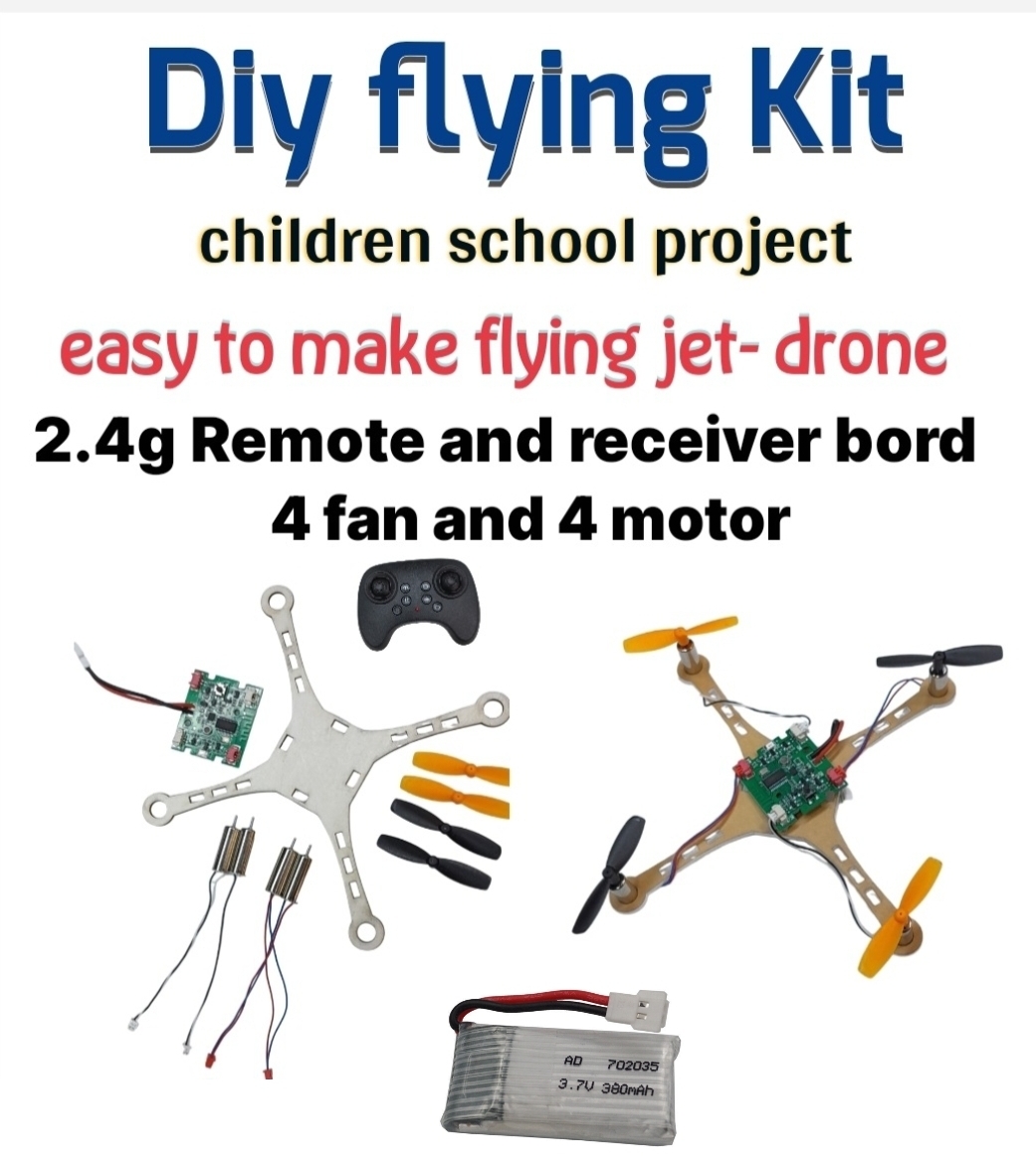 Diy Flying toy drone learning kit 2.4g remote and receiver