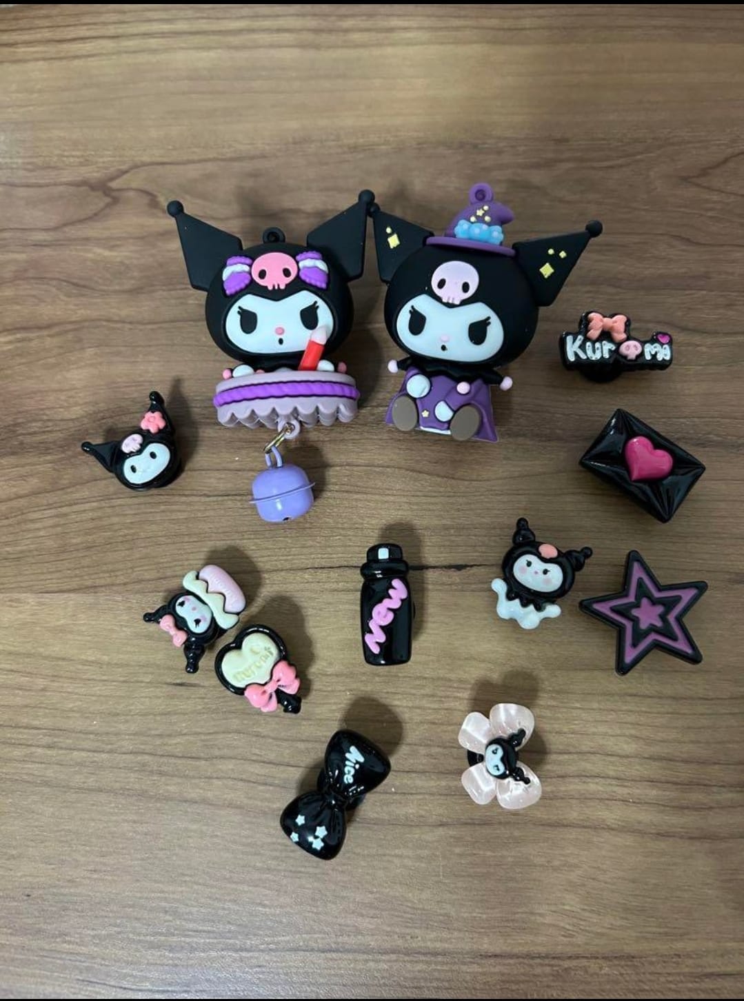 Sanrio Anime Keychains Hello Kitty Melody Kuromi Cinnamoroll Cartoon Dolls Action Figure Model Bags Pendant Keychain Car Keyring