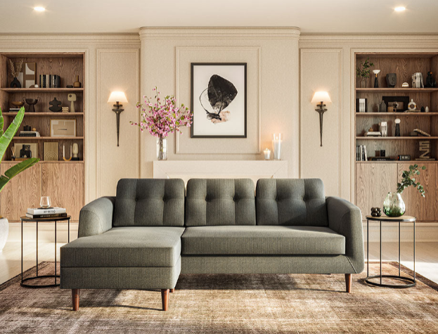 INTERWOOD Camden L-Shape Sofa CumBed - Secure delivery + Installation (Karachi - Lahore - Islamabad)