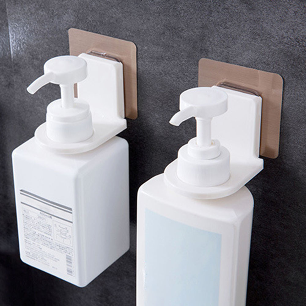 Bottle Rack Wall Mounted Hanging Abs Self Adhesive Shower Gel Holder