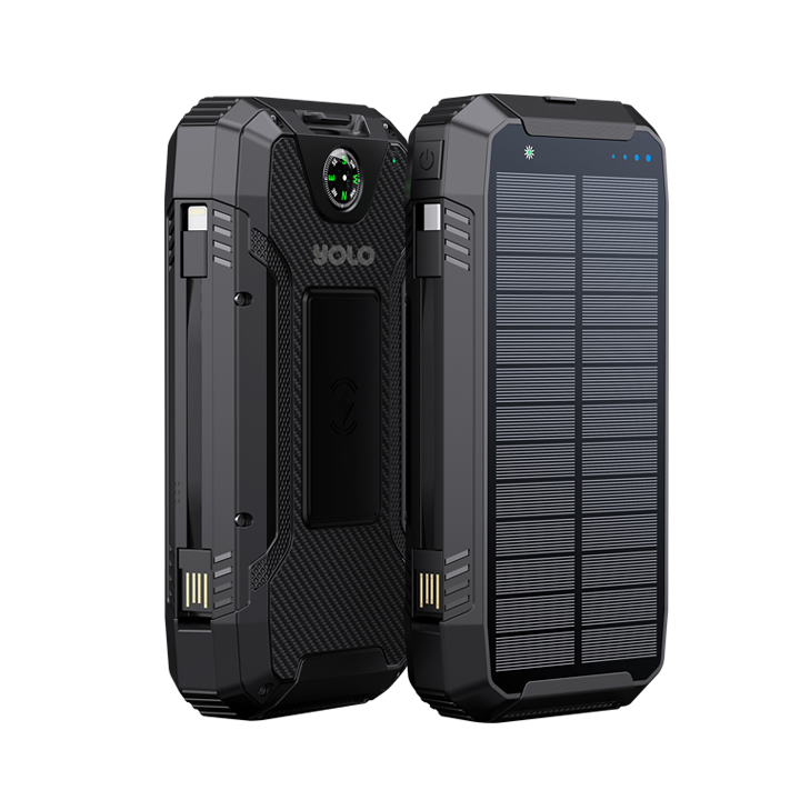 Helios 20 power bank wireless charging fast solar charging 20,000 mAh