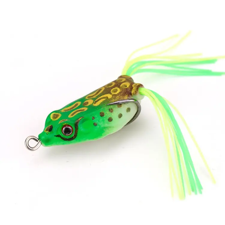 1pack Frog Soft Fishing Bait Thunder Frog Bionic Lures With Double