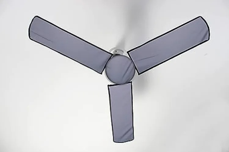 Ceiling Fan Covers with Motor Cover Grey/ 4 Pcs fan cover & Dustproof
