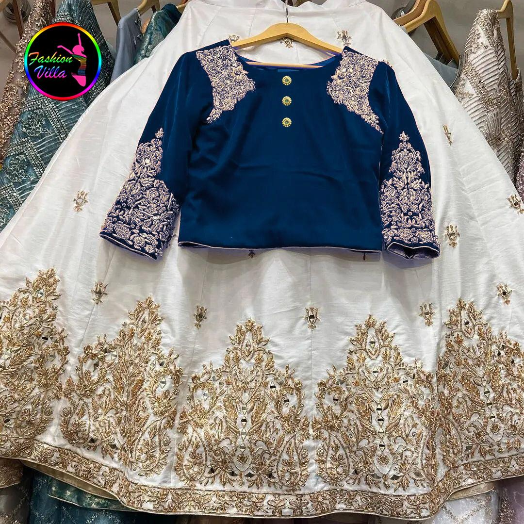 2Pcs Suit For Women Stitched/Ready To Wear 2Pcs Lehnga Choli For Girls/Eid Collection For Women