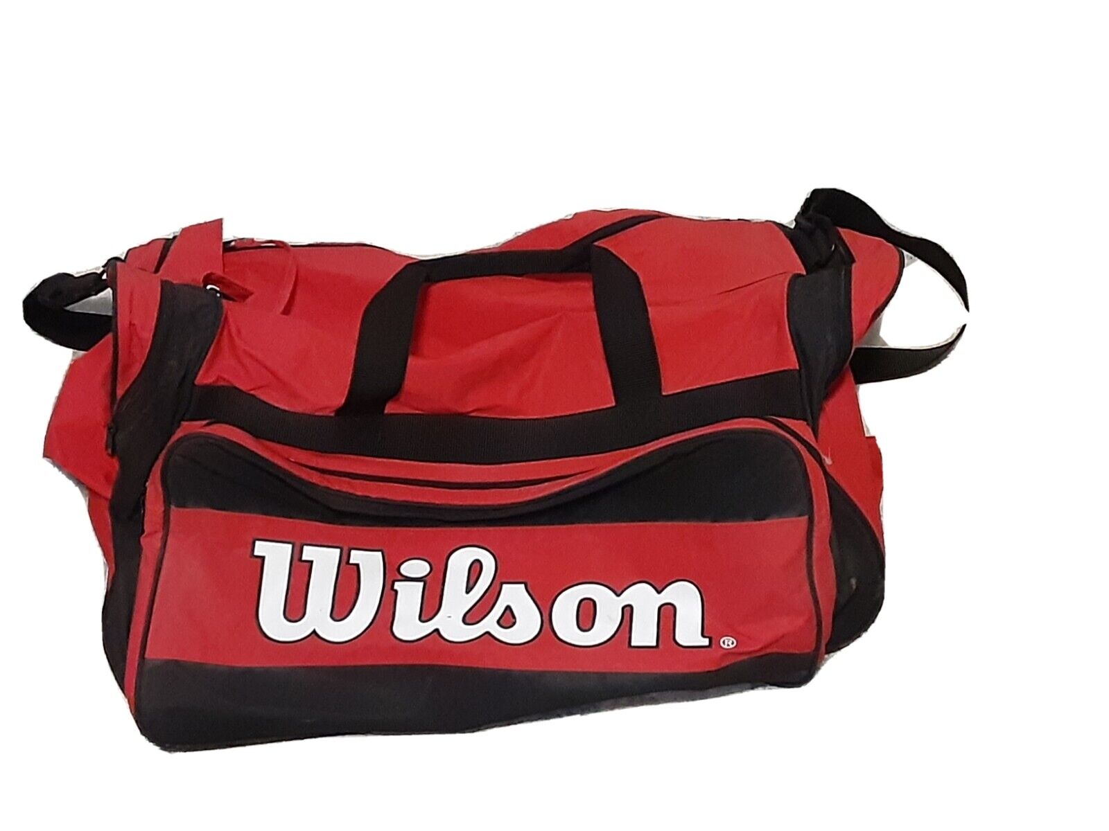 Wilson Tour Compartment Tennis Racquet Kit Bag Wilson Red Vinyl Duffle