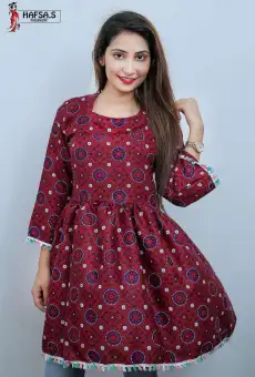 ajrak short frock