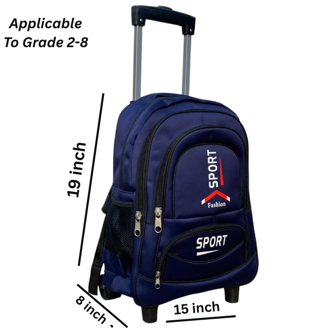 School Rode Simple School Rode Trolley Bag for Boys & Girls β Class 2 to 8 | Kids Wheeled ...