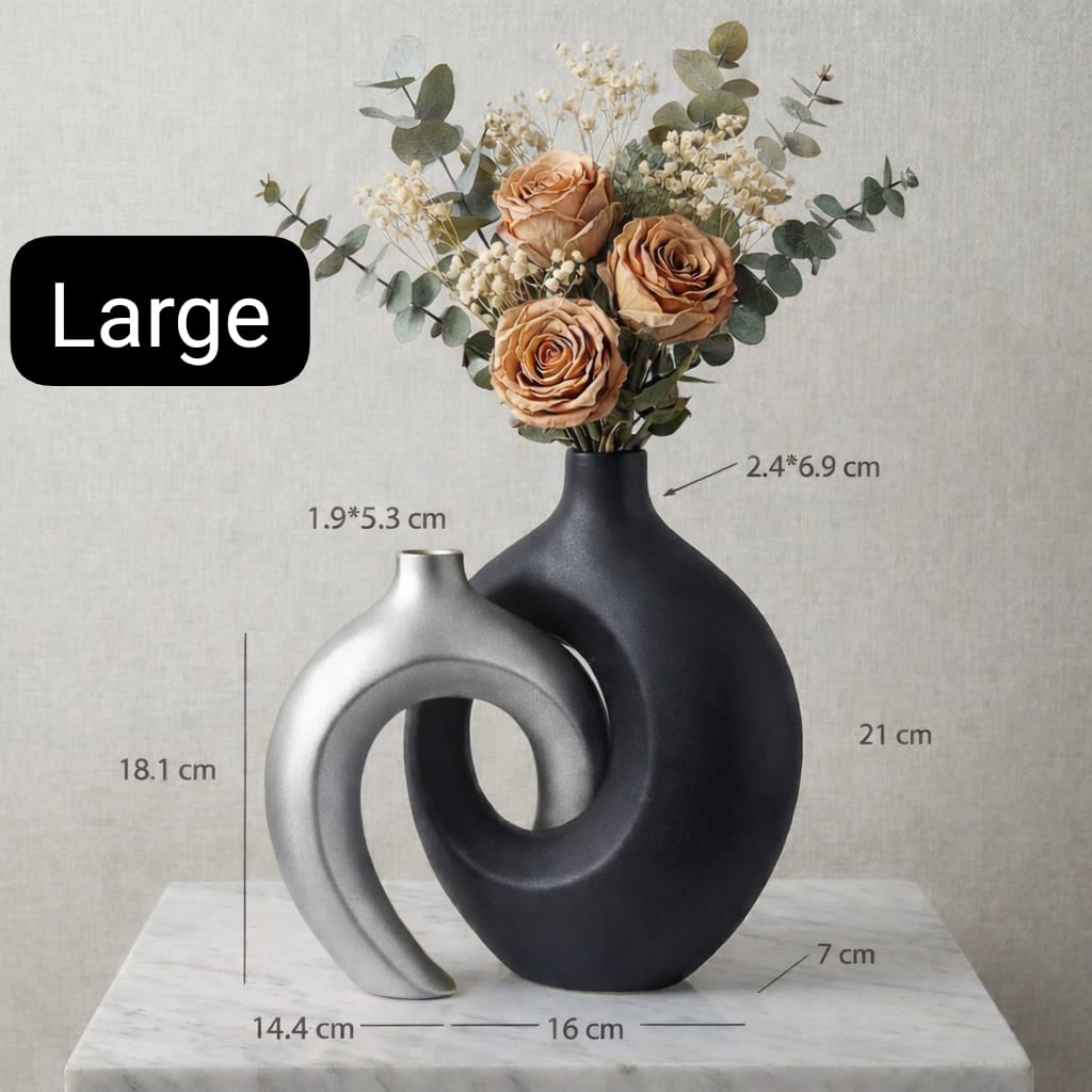 Creative Design Vase Ornaments Artistic Style, Decorations Suitable for Fireplace, Bedroom, Kitchen, and Living Room Decoration, office and theme based area