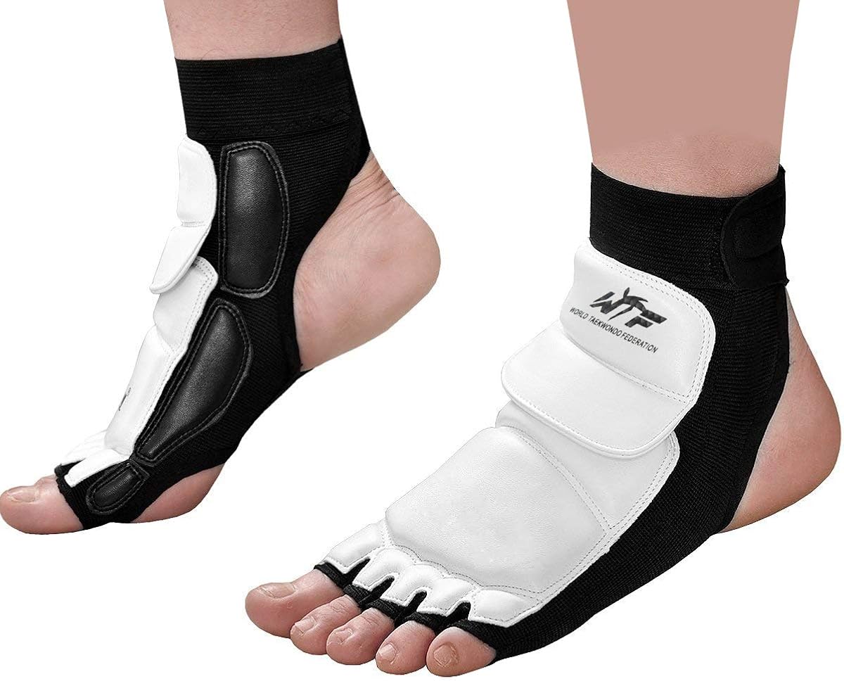 Tae Kwon Do Gear Taekwondo Foot Protectors - Martial Arts Sparring Gear For Men Women Kids Martial Arts Sparring Foot Guards TKD MMA Training