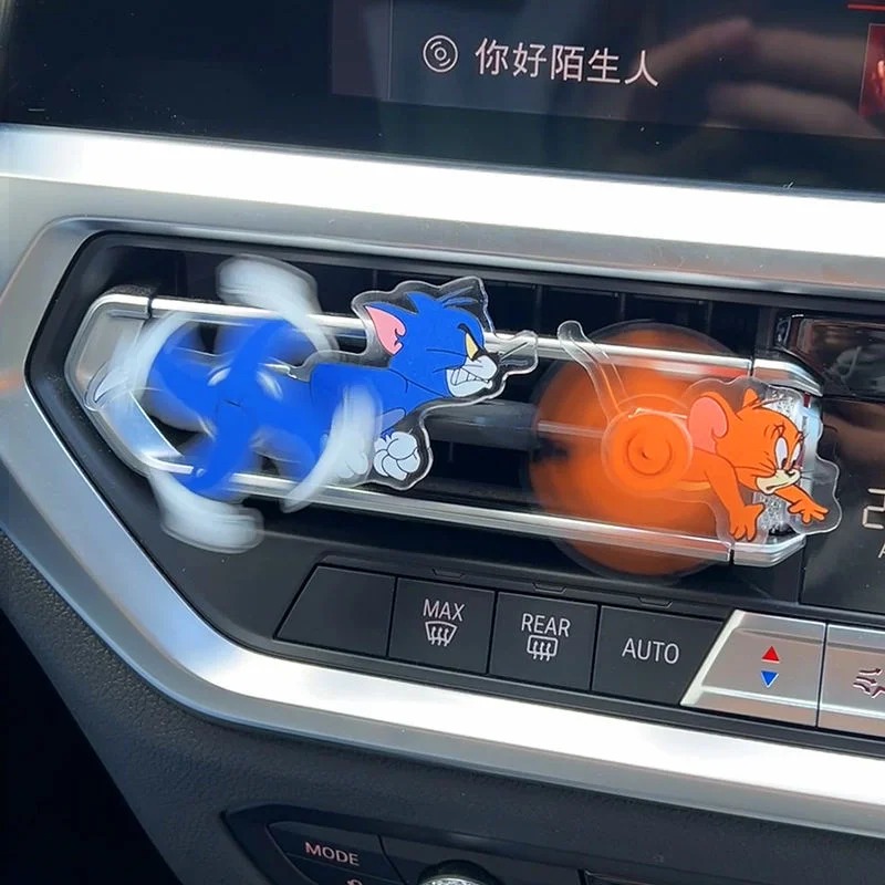thumbnail image 2 of Automotive Dashboard Accessories Tom And Jerry Car Vent Spinners Funny Air Conditioner Decor With Secure Clip For D 664340 2 of 10