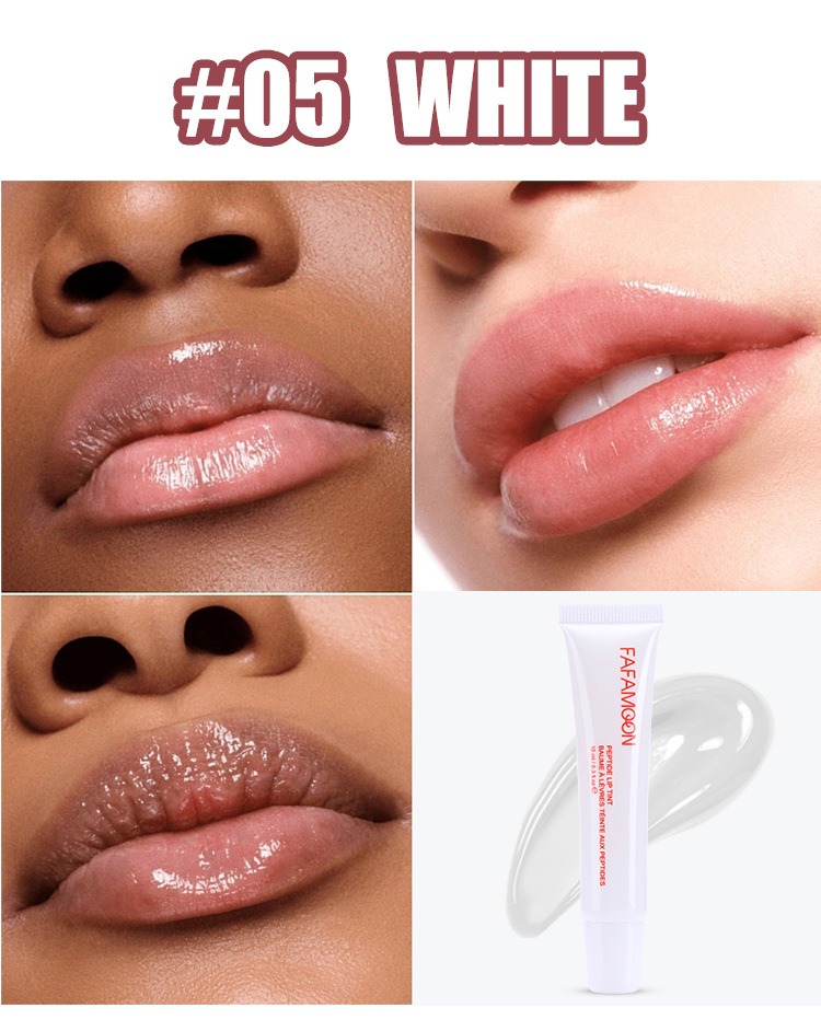 FAFAMOON Peptide Lip Gloss – Long-Lasting, Moisturizing, Non-Stick, No-Budge Lip Stain with Velvet, Mirror Finish – Plumping, Smooth, and Delicate for a Glass-Like Shine – Lip Makeup Cosmetic, Rhode Dupe, Perfect for All-Day Wear – Hydrating