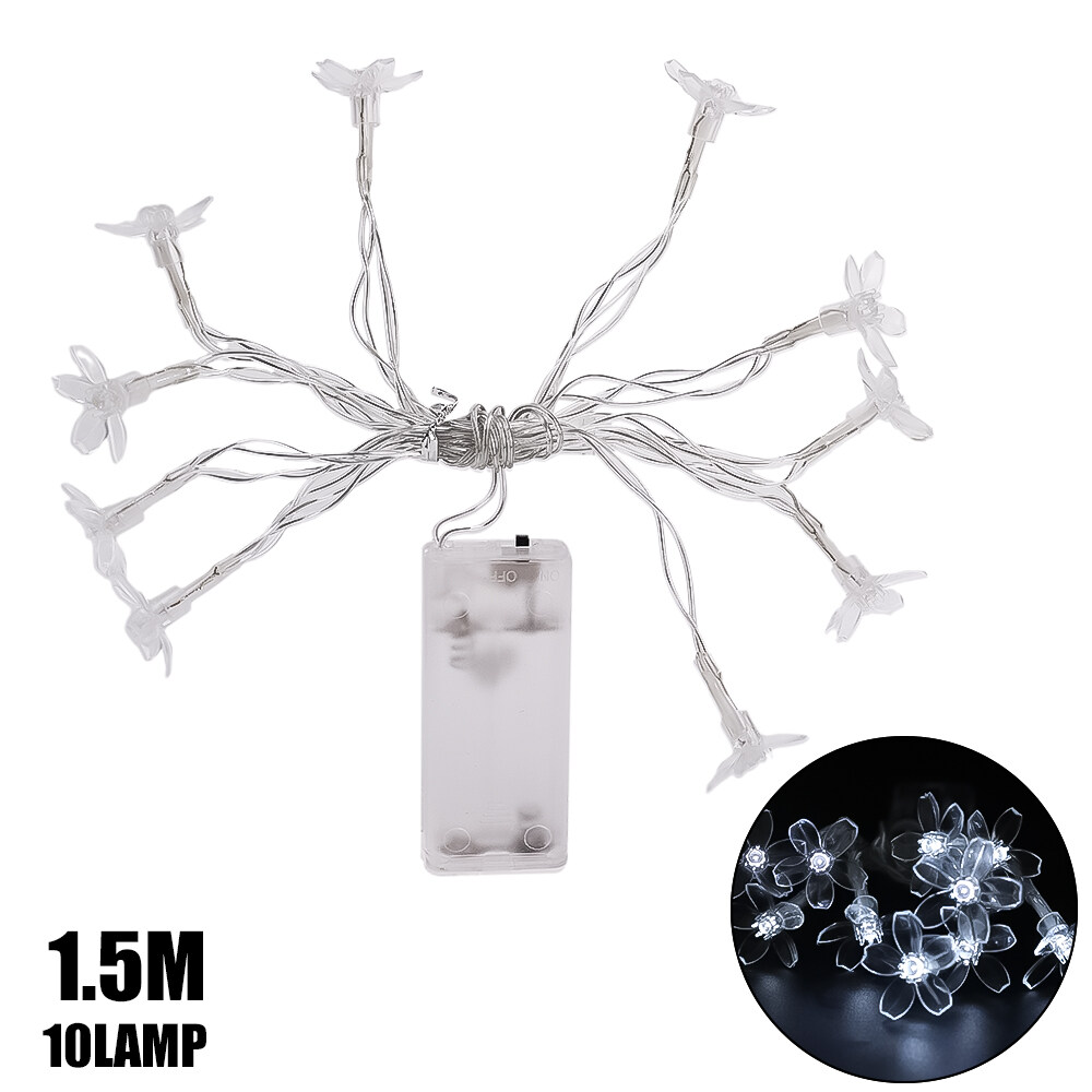 【Miga Plaza】Cherry Blossom Solar Light Strings LED Flowers Lighting