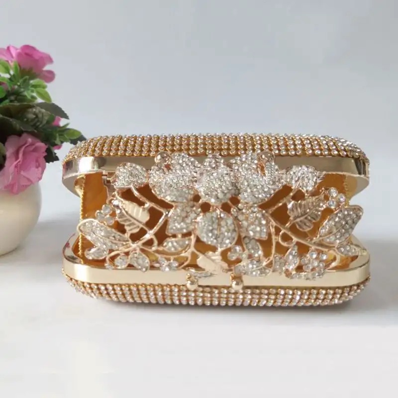 Trendy Fancy Clutches Luxurious Hot Beg For Women Rhinestone Evening Clutch Bags