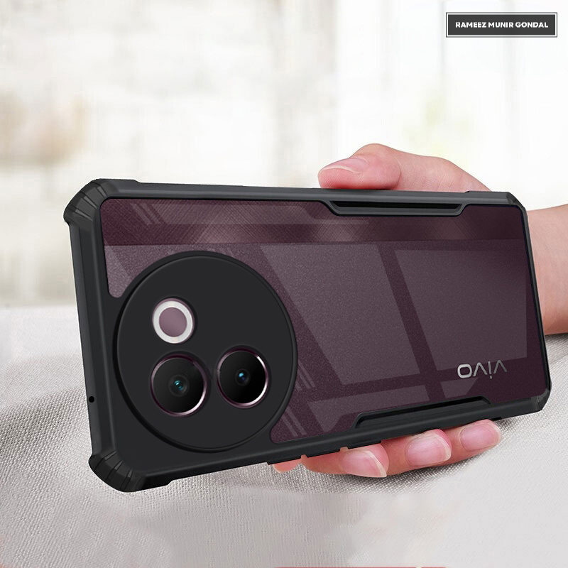RAMEEZ MUNIR GONDAL for Vivo V30e 5G Back Cover New Transparent Airbag Shockproof Hybrid Protection Phone Case