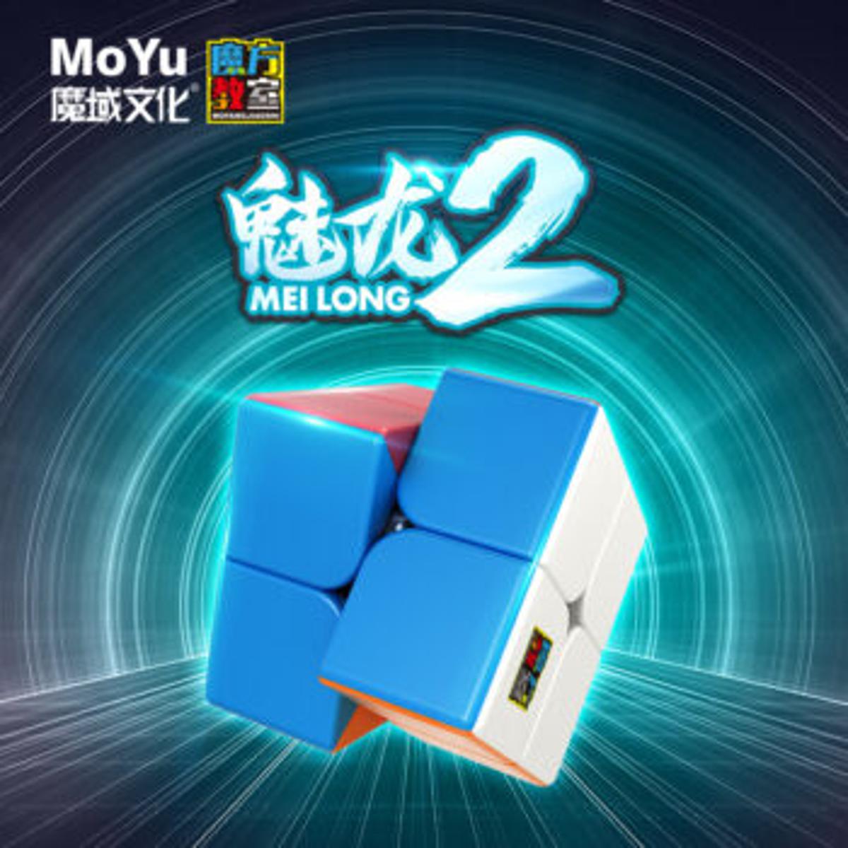 Original 2x2 Moyu Cube Fast Speed Cube Stickerless Magic Cube Puzzle Educational Toy
