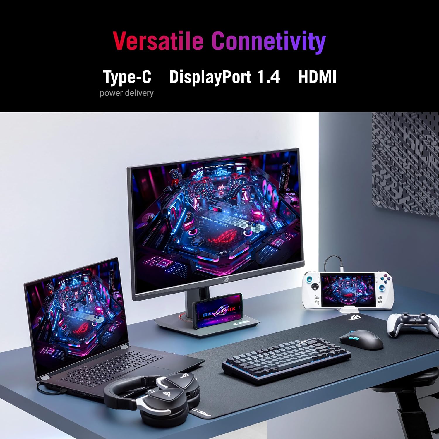 ASUS ROG Strix XG27ACS 27inch 180Hz 1ms IPS 2K Type-C Gaming Monitor 2560x1440 1ms (GTG), Extreme Low Motion Blur Sync, USB Type-C, G-Sync compatible, DisplayWidget Center, tripod socket, HDR 16 3ef5e3827c493c5d9119108b0ee36c82