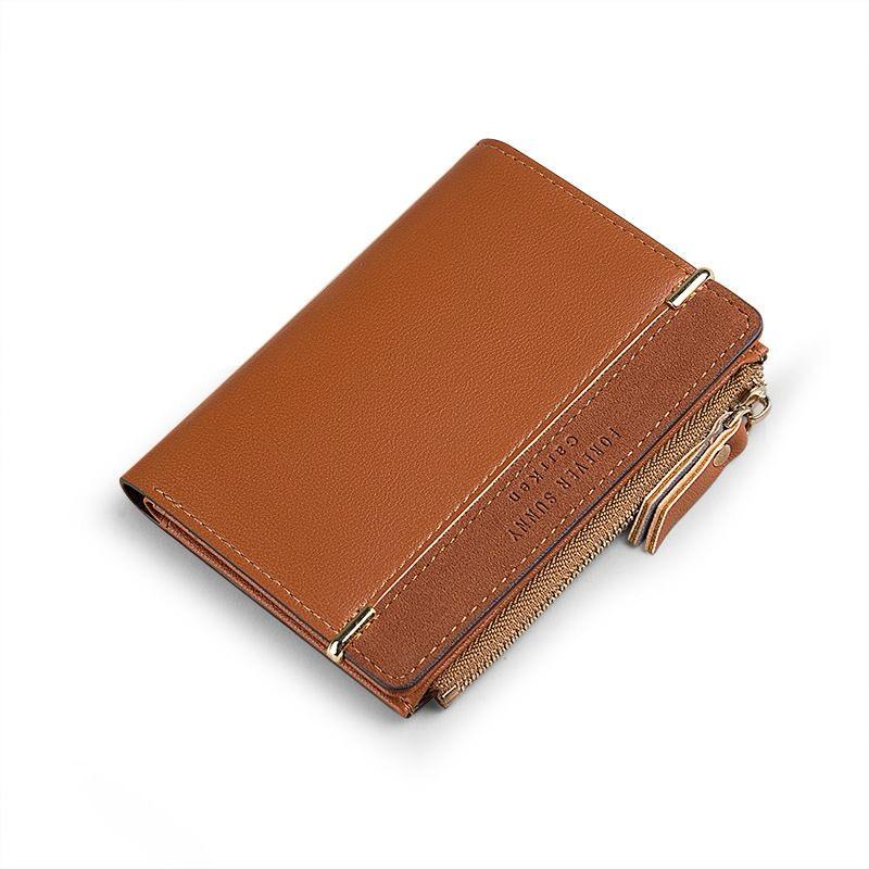 Short Women Wallets Small Slim Luxury Wallet New Fashion Pu Leather Female Purse Designer Money Bag Card Holder, wallets For Girls