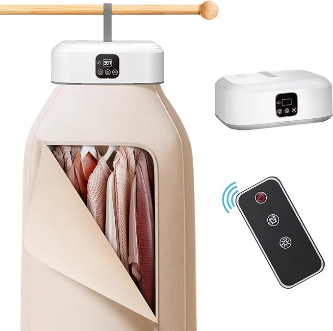 Mini Portable Electric Clothes Dryer 600w Compact Foldable Laundry Dryer With Remote Control  Adjustable Timer Small Clothes Drying Machine With Dry Bag Ideal for Apartment Home Rv Travel  Hostel Energy Saving Quick Dry