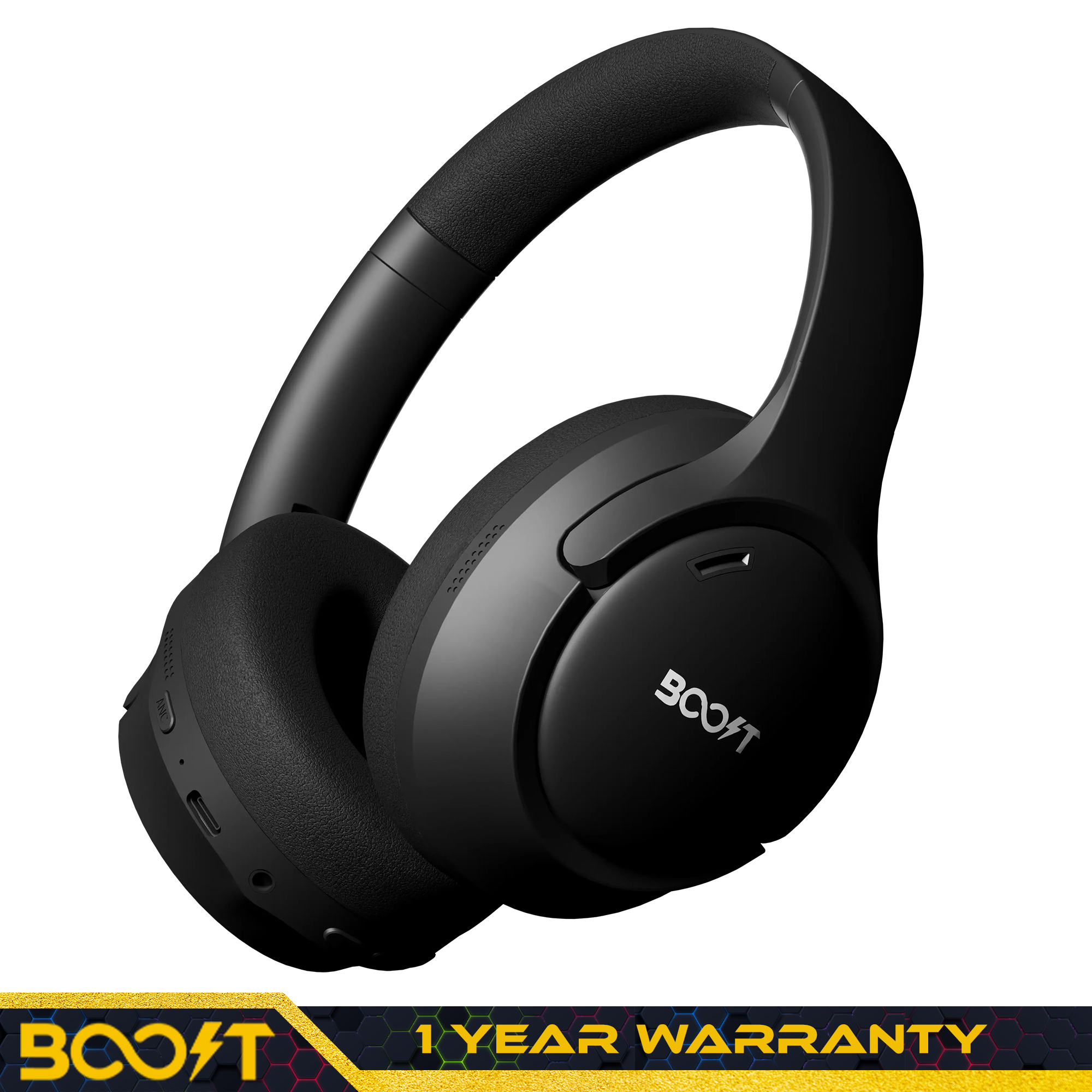 Boost Sync ANC Headset - 70H Battery, Bluetooth 5.4, 27dB Noise ...