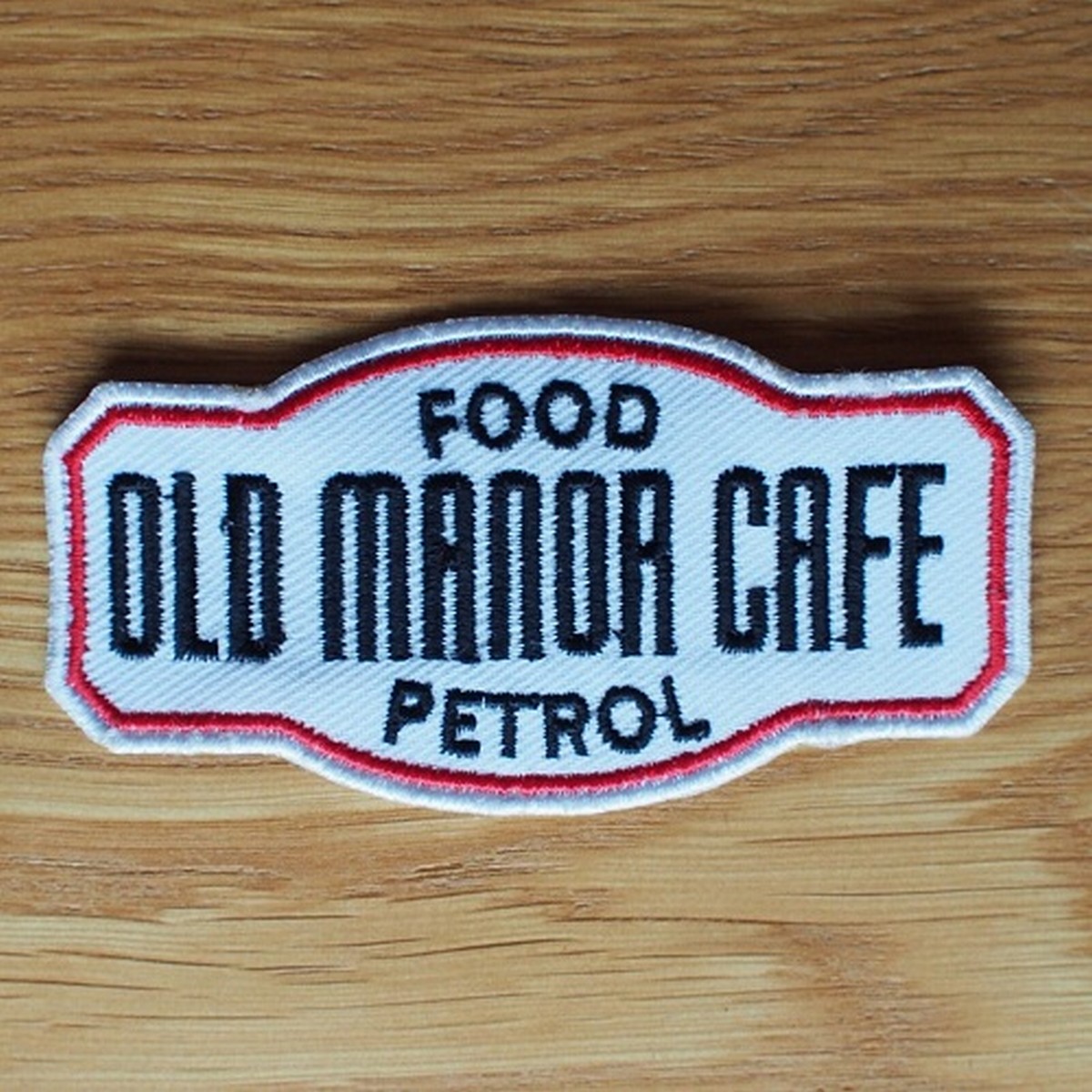 Embroidery old manor cafe  iron on sew on patch  kids clothing jeans repair bag cap shirt jacket shoes sports craft badge